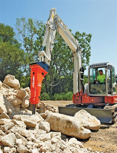 unique mini excavator attachments|mini excavator with breaker attachment pictures.